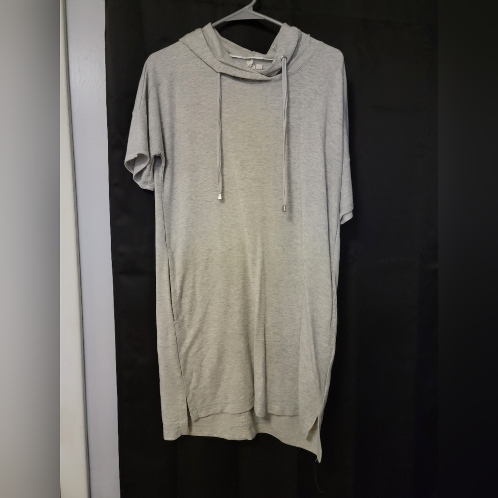 Gray mini sweater dress. Size M